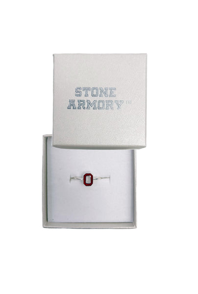  Stone Armory Ohio State University Womens Ring - Block