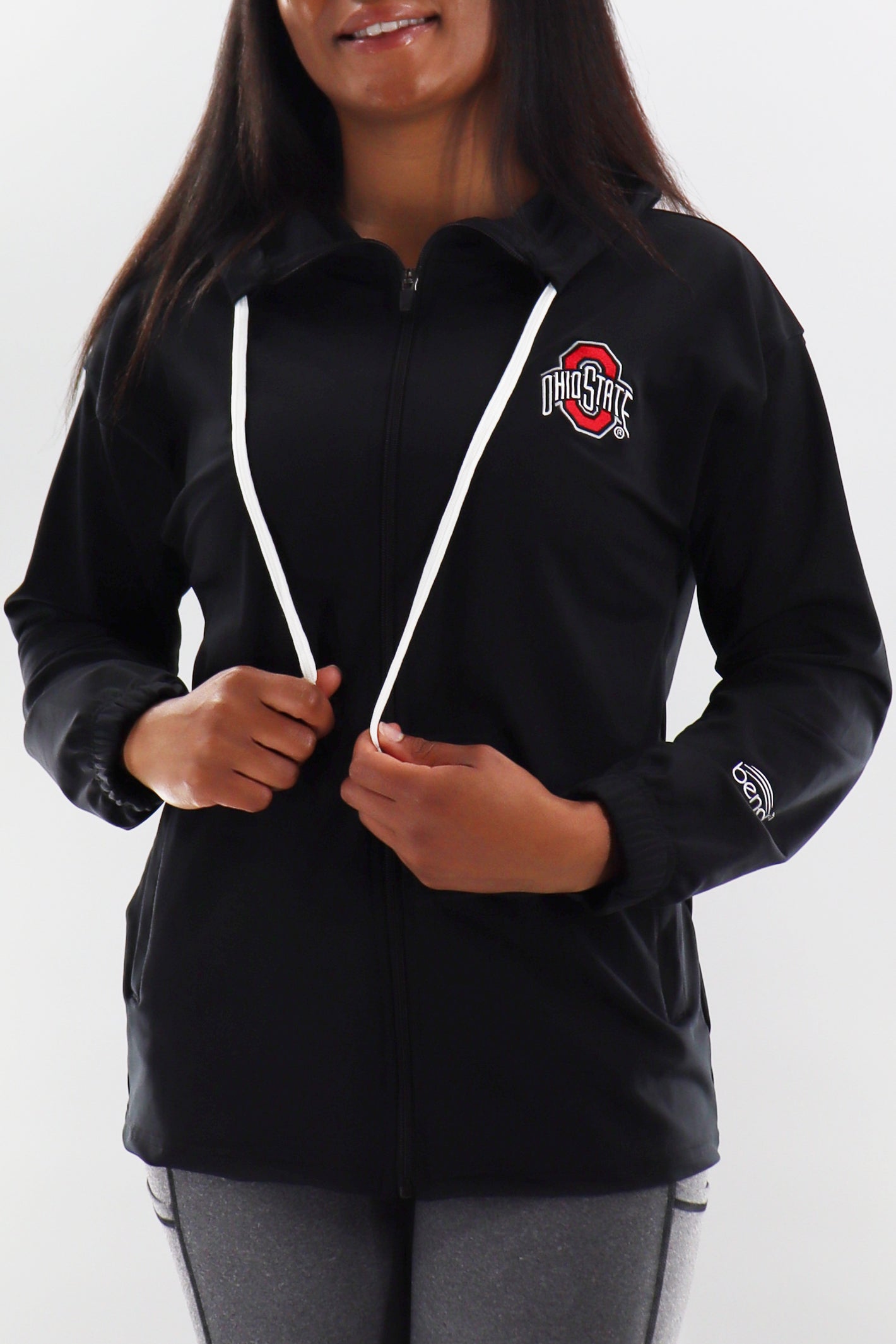 2012 - Ohio State Buckeyes Full Zip Snorkel Neck Hoodie - Black