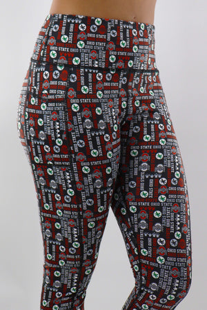 1306 - The Ohio State University “Buckeye Style” Pocket Legging