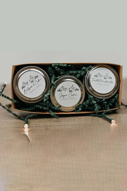 5415 - Holiday Stocking Stuffer Trio Mini Tin Candle Set