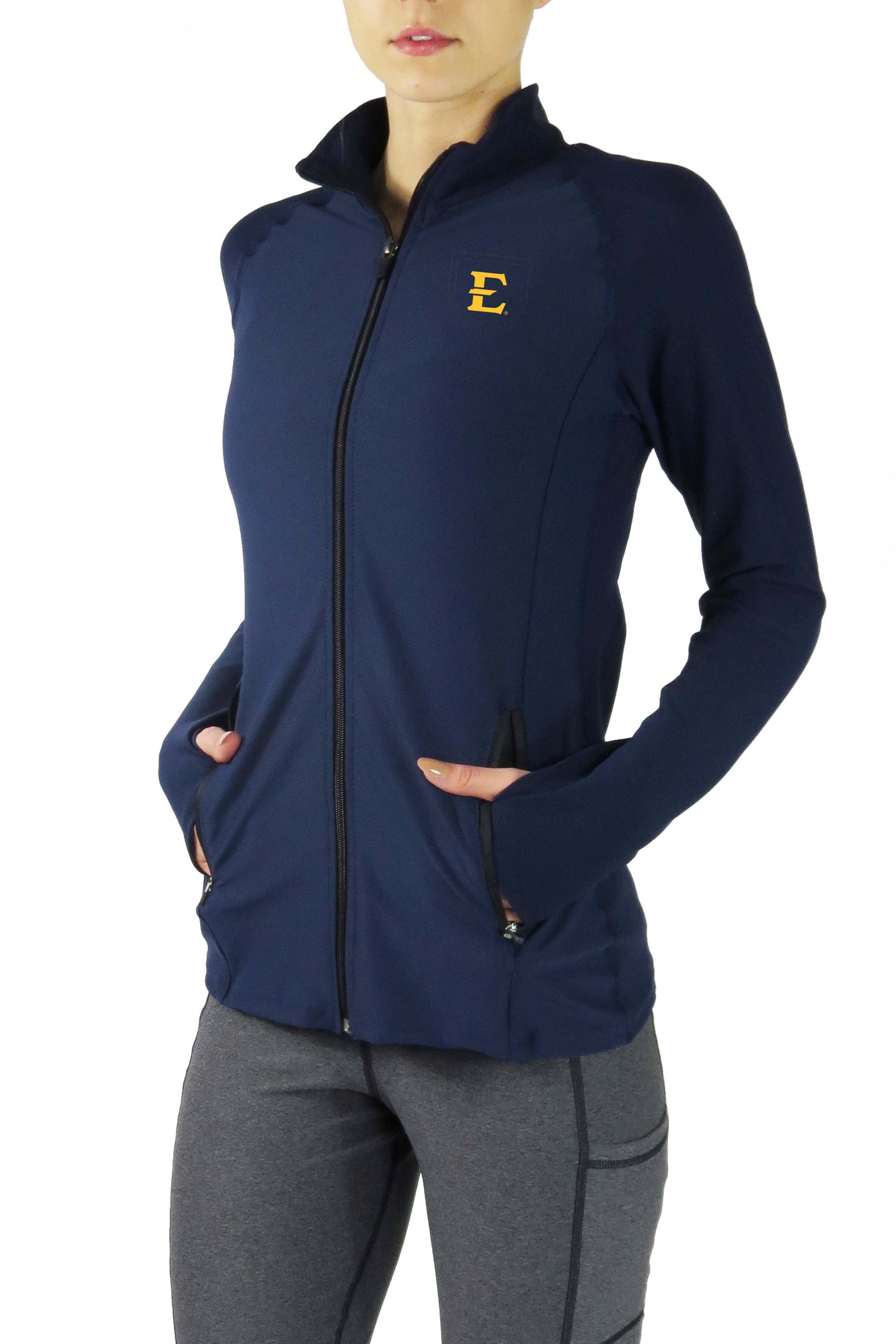 ETSU Performance Full Zip Pullover/Navy