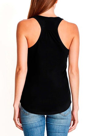 2300 - Ohio Love Gathered Back Tank - Black