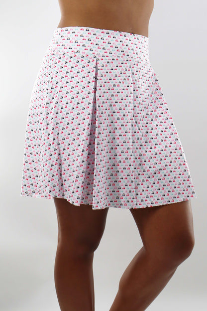 4414 - The  "Golf ParTee" Swift Motion Skort - White