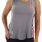 2407 - Ohio State University Womens Open Back Tank - Grey