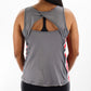 2407 - Ohio State University Womens Open Back Tank - Grey