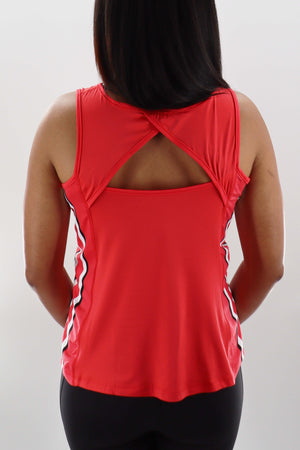 2407 - Ohio State Open Back Tank - Red