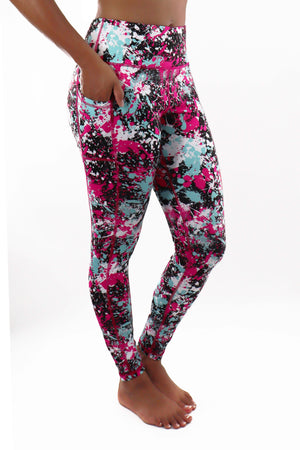 3203 - The Bend Perfect Pocket Paint Splatter Legging