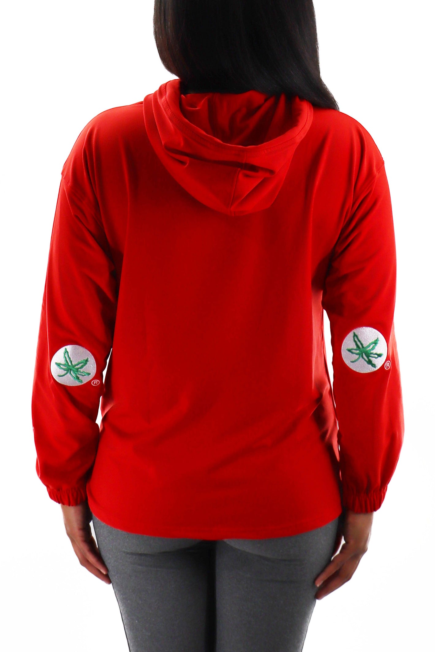 2011 - Ohio State Buckeyes Full Zip Snorkel Neck Hoodie - Red