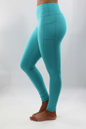 4104 - The Perfect Pocket Legging - Caribbean Blue