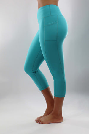 4203 - The Perfect Pocket Capri - Caribbean Blue