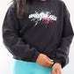 4404 - Women's "Unbreakable" Crop Balloon Sleeve Crewneck - Black