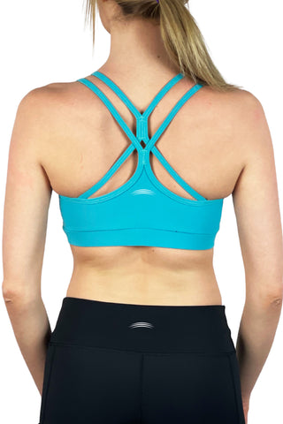 IDIDOS Front Cross Side Buckle Lace Bras - Kendally Bra Front Cross Side  Buckle with Removable Padding,Women's Sports Bras for Gym, Home, Yoga,  Fitness, Exercising and Running : : Clothing, Shoes 